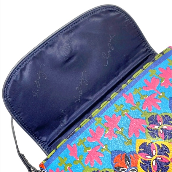 Vera Bradley BB Collection Rio Stripe Floral Flap Crossbody Bag EUC - Picture 4 of 13